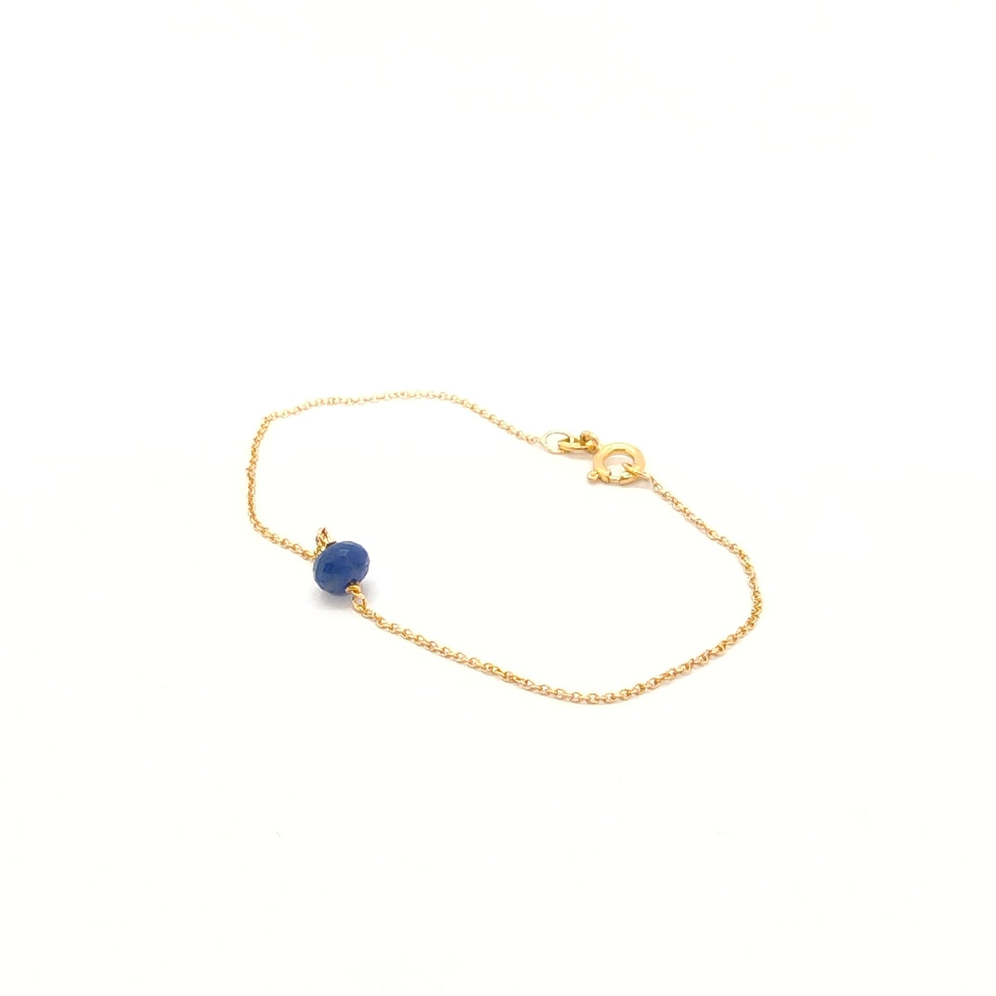Bracciale in oro giallo 18 kt con zaffiro