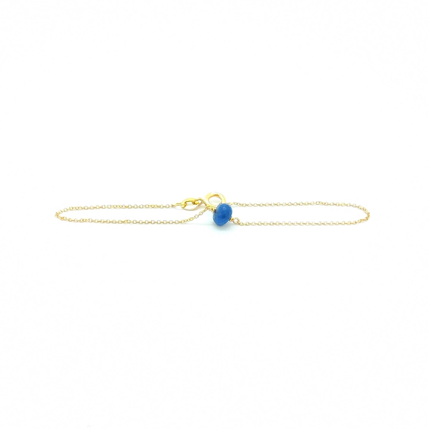 Bracciale in oro giallo 18 kt con zaffiro