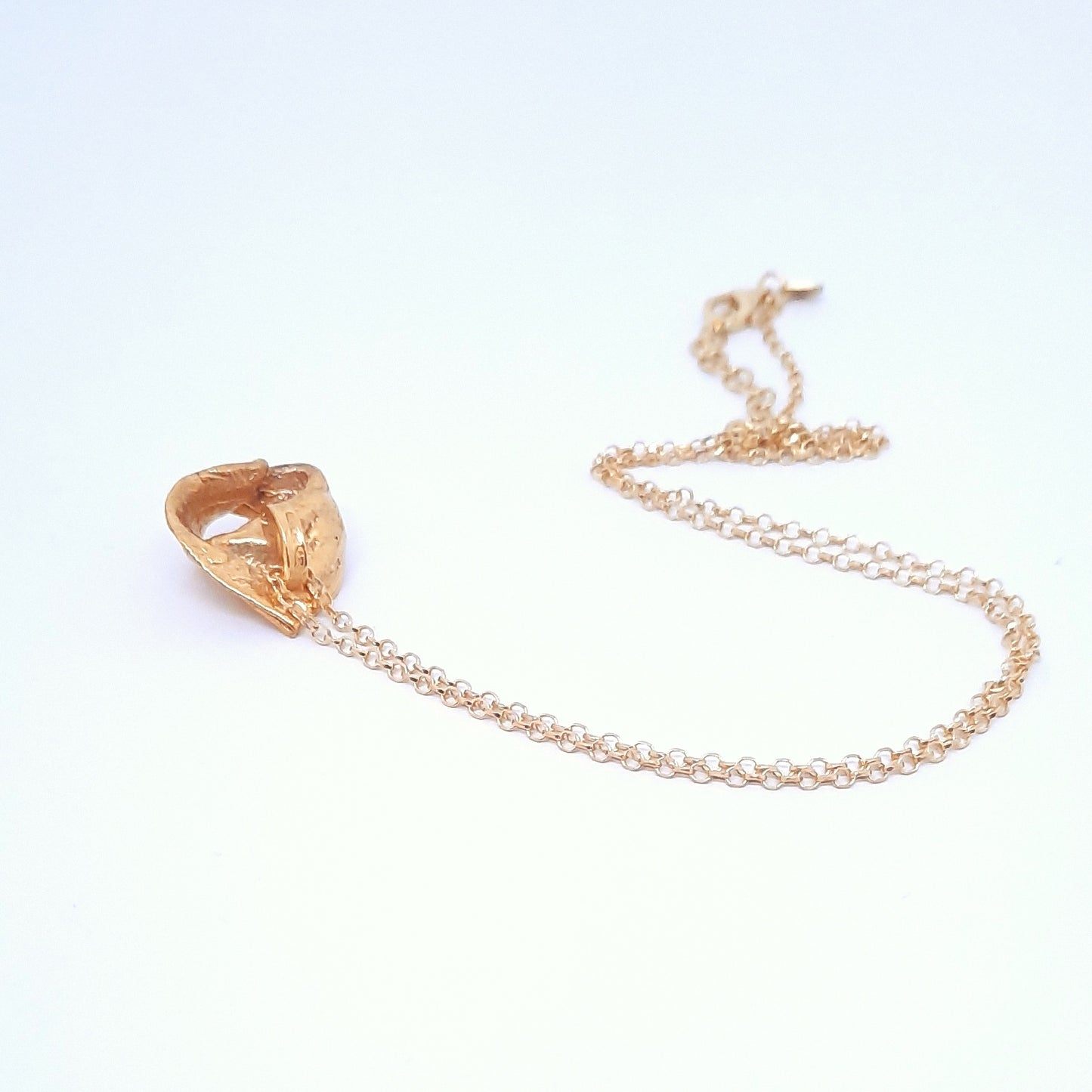 Collana con tortellino argento 925 dorato oro giallo