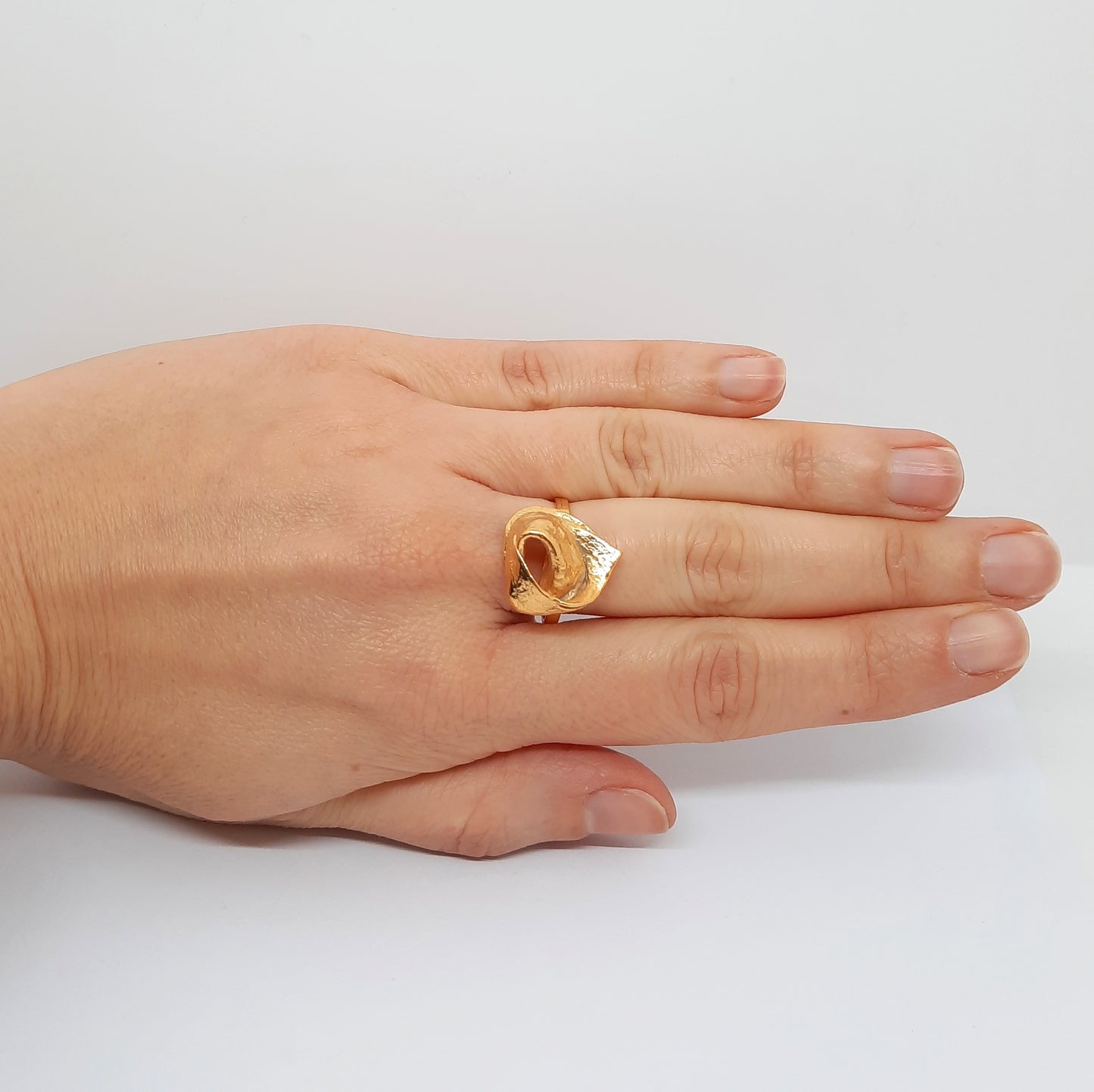 Anello TORTELLINO in argento 925 dorato giallo